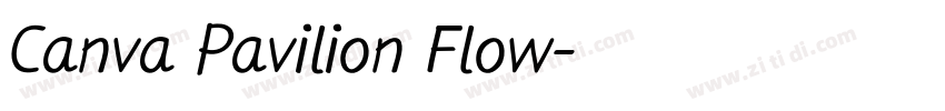 Canva Pavilion Flow字体转换